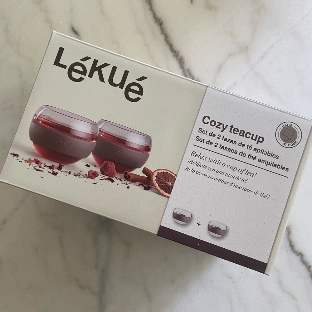 🍵 LEKUE tea cup set featured in October Aesthete Box from Cloth & Paper